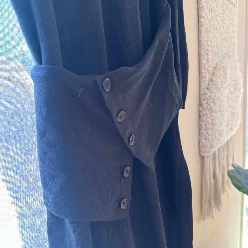 Zara Sash Knit MIDI Dress - NWT Small 🖤 - Picture 3 of 9